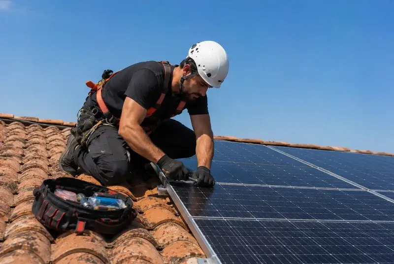 Maintenance et monitoring de panneaux solaires à Toussieux